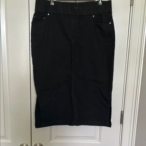 Jessica London Black A-Line Skirt